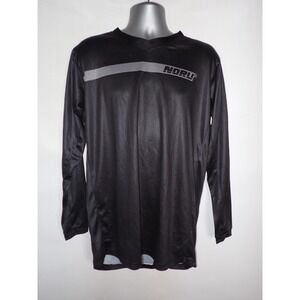 NORU Men's Sugo Off Road Jersey Black Large Motorcycle Motocross Performance